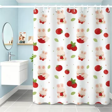 Rèm Tắm Dễ Thương Vách Ngăn Rèm Bạt Cao Cấp Rèm Phòng Tắm Chống Nấm Mốc Dày Khối Rèm Phòng Tắm Tắm Treo Rèm