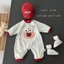 Bộ đồ liền thân cho trẻ sơ sinh, quần yếm hoạt hình dễ thương, quần áo dài tay ngoài trời cho