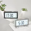 Đồng hồ Lcd đa năng bền bỉ có nhiệt kế và chức năng im lặng cho phòng ngủ và văn phòng