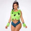 Nhân Vật Grinch Bộ Cosplay Với Vải Polyester Cho Trang Phục Trò Chơi Ảo Và Người Hâm Mộ
