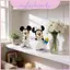 Các bức tượng cô dâu Mickey và Minnie Pvc cho lễ cưới và trang trí lãng mạn