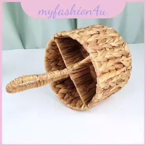 Giỏ dệt bằng gỗ bền bỉ cho dao kéo nhà bếp và lưu trữ giải pháp gia đình