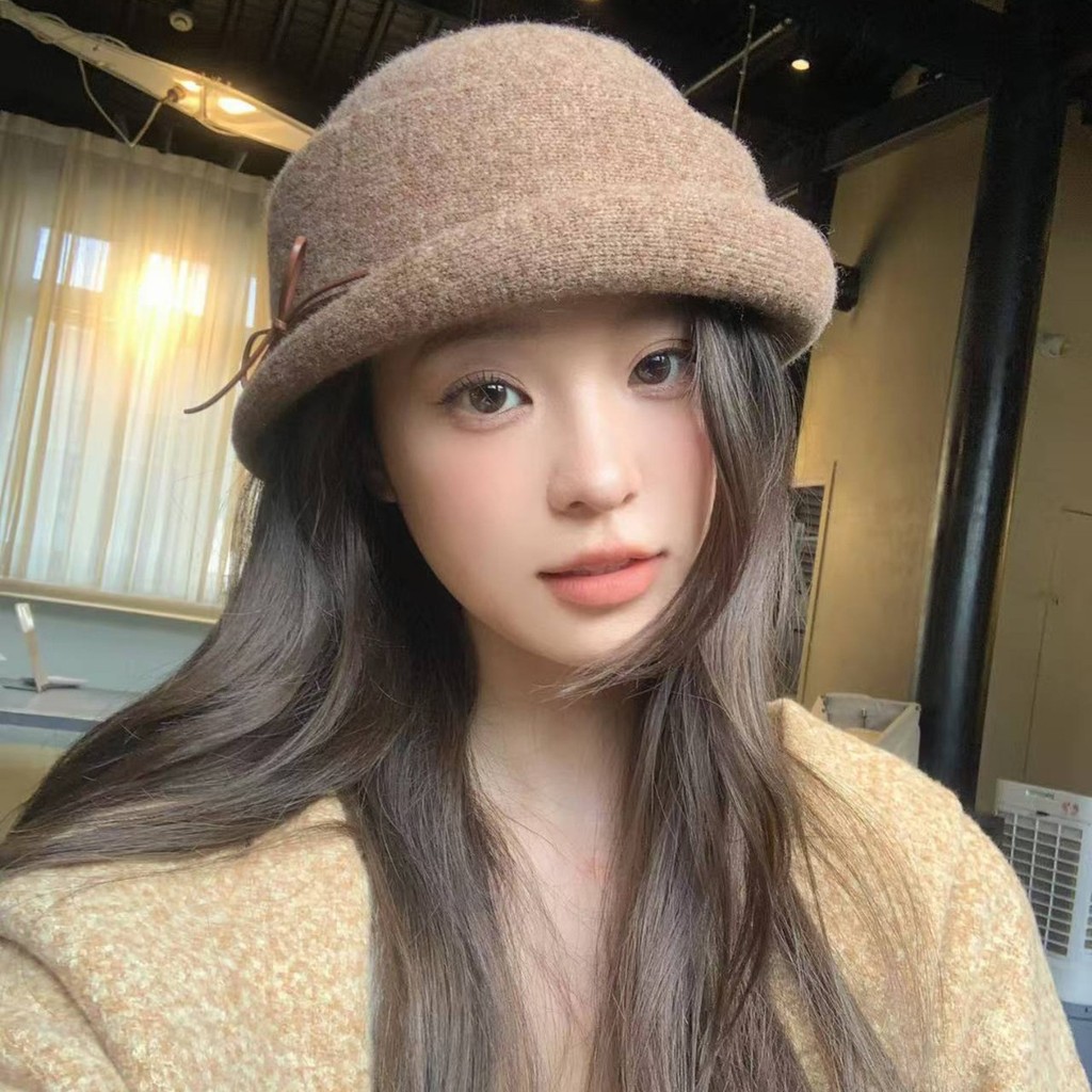 Mũ nữ thu đông cao cấp phong cách Hepburn, thanh lịch và thời trang