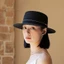 Mũ Flat Top Nữ Phong Cách Mới Pháp Retro Thanh Lịch Mũ Thời Trang Thường Ngày Mũ Chống Nắng Du Lịch Mũ Chống Nắng Mùa Hè