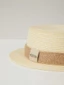 Mũ Rơm Mùa Hè, Mũ Flat Top, Unisex, Chu Vi Đầu Lớn, Che Nắng, Và Dây Gai Thời Trang Dệt