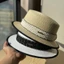 2026 Xiaoxiangfeng Ngày Lễ Mũ Rơm Phong Cách Nữ Phong Cách Hàn Quốc Webbing Flat Top Hat Đa Năng Chống Nắng Mũ Chống Nắng