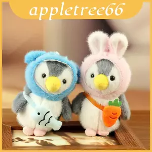 Đồ chơi sang trọng búp bê chim cánh cụt nhồi bông đáng yêu cho túi đựng chìa khóa và