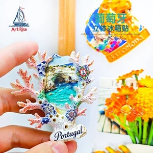 Bồ Đào Nha Farru Coast Coral Branch Nhãn dán từ tính Tủ lạnh Hàng hóa từ tính