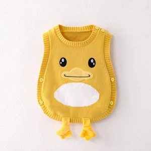 Áo vest mới cho bé dệt kim xuân thu phong cách Trung Quốc nam nữ áo khoác ngoài cho bé sơ sin