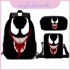 Ba lô đi học dành cho trẻ em Venom Hộp cơm trưa và túi đựng bút chì cho trẻ em