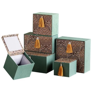 Guofengliu Bộ Trà Hộp Gỗ Hộp Quà Tặng Hộp Trống Hộp Cảm Giác Cao Cấp Jianzhan Teacup Hộp Quà Tặng Rỗng Hộp Quà
