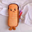 Hình dạng Hộp đựng bút chì bánh mì nướng sáng tạo cho bé gái và bé trai với chất liệu sang trọng Người tổ chức Văn phòng phẩm trẻ em