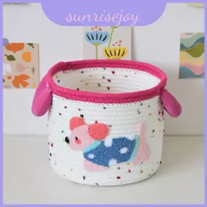 Giỏ đựng đồ dệt bằng vải Cotton có họa tiết Openwork cho văn phòng phẩm và các mặt hàng tổ chức nhỏ
