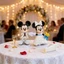 Các bức tượng cô dâu Mickey và Minnie Pvc cho lễ cưới và trang trí lãng mạn