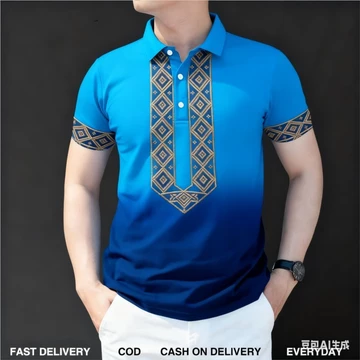 Nam Barong Áo Polo Nam Quần Áo Phong Cách Dân Tộc Áo Polo Vintage Áo Quần Áo ASEAN Áo Sơ Mi Polo Dân Tộc Oversize Họa Tiết Retro Ngoài Trời Dạo Phố 18