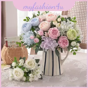 Trang trí giả hoa mẫu đơn bằng lụa cho đám cưới và tạo kiểu nhà với nghệ thuật thủ công