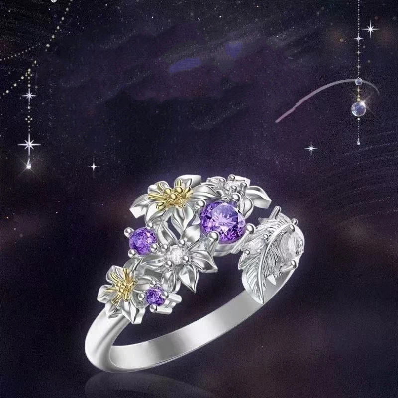 Nhẫn phong cách Hàn Quốc, thời trang mở, điều chỉnh được