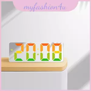 Đồng hồ Led đa chức năng báo thức có màn hình chuyển số màu và chế độ yên tĩnh cho đầu giường hoặc bàn làm việc