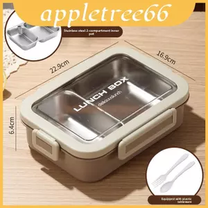 Hộp cơm trưa Bento bền an toàn cho lò vi sóng với các bộ phận tách biệt cho công việc và trường học