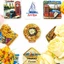 Nhãn dán từ tính cắt bánh truyền thống Tân Cương