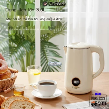 Ấm Siêu Tốc Ấm Siêu Tốc Inox 316 Dày Ấm Siêu Tốc Thông Minh Cách Nhiệt Ấm Siêu Tốc Ấm Siêu Tốc Gia