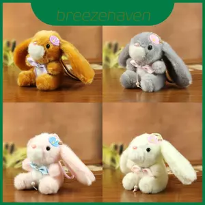 Đồ chơi sang trọng hình thỏ dễ thương cho túi xách và chìa khóa với chất liệu vải Polyester