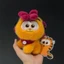 chính hãng hoạt hình Garfield túi mặt dây chuyền sang trọng búp bê búp bê móc khóa thích hợp cao