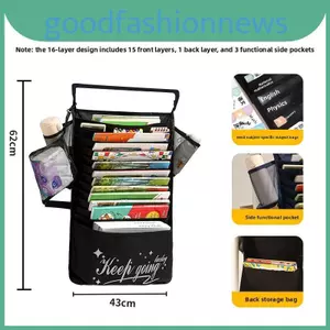 Bộ sắp xếp sách phẳng phong cách treo tường với 13 đến 19 lớp cho phòng học sinh