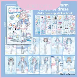 Phong Cách Công Chúa Miếng Dán Tạp Chí Với Giấy Handmade Cho Bé Gái Tự Làm Trang Điểm Cảnh Chơi Và