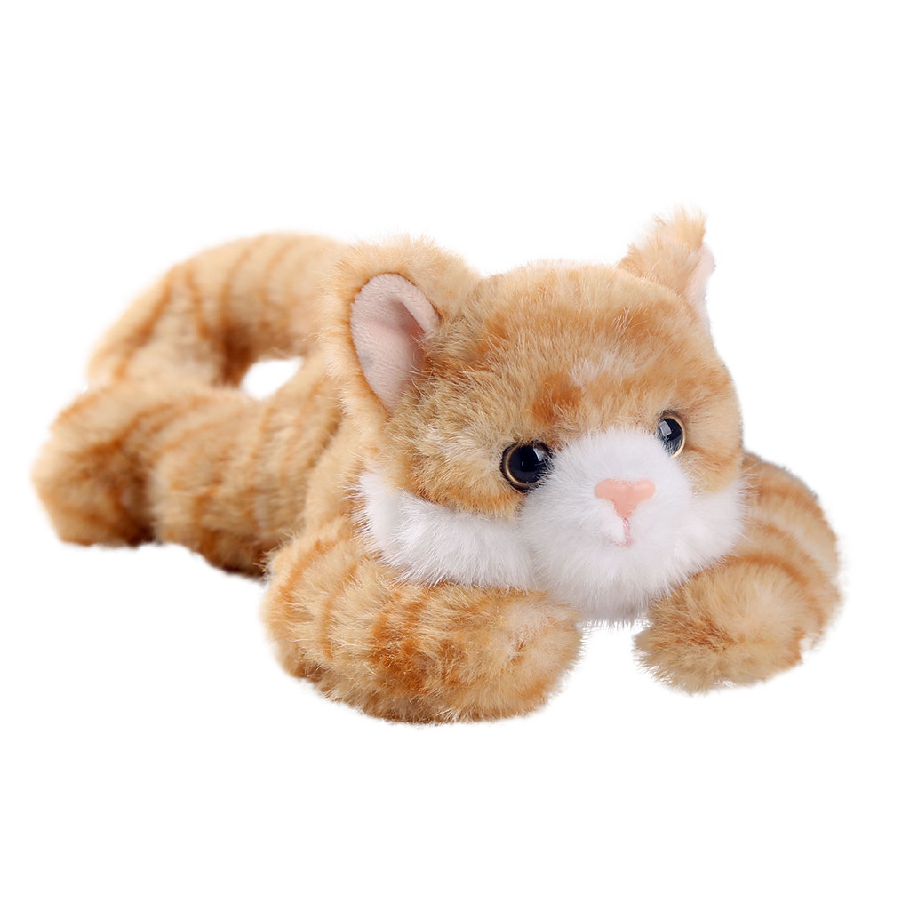 Hoạt Hình Dễ Thương Sọc Mèo Crouching Sang Trọng Đồ Chơi Búp Bê Dành Cho Trẻ Em Quà Tặng Bộ Sưu Tập Và
