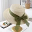 Pháp Tính Khí Nơ Mũ Phẳng Retro Hepburn Seaside Hat Du Lịch Mùa Hè Chống Nắng Ống Hút Mũ Chống Nắng