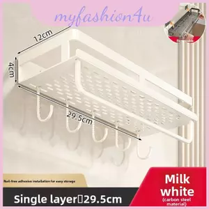 Kệ phòng tắm treo tường bền bỉ với bề mặt oxy hóa và nhiều lựa chọn phòng tắm cho