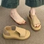 Giày sandal đi biển đế dày cho nữ, trang phục mặc mùa hè với váy, giày La Mã đế mềm đa năng không m