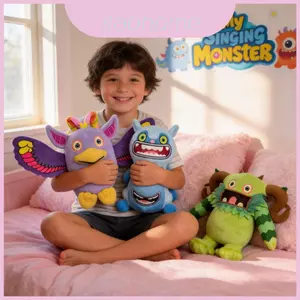 Hát My Monsters Đồ chơi nhồi bông mềm bằng sợi Polyester cho bé trai và bé gái