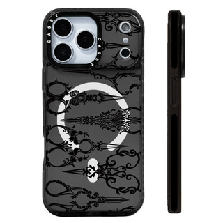 Ốp sạc từ tính không dây kéo Gothic đầy màn hình Tương thích cho IPhone 12 13 14 15 16 17 Pro Max Cover 16E 17AIR Silicon mềm trong suốt Vỏ chống sốc