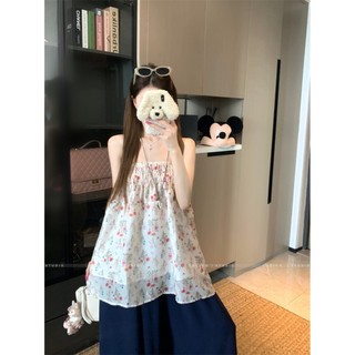 French Floral Tube Top Women's Summer New Style Stunning Small Shirt Wrapped Breast Seaside R
