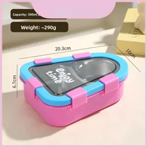 Hộp đựng thực phẩm di động có khả năng tương thích với lò vi sóng ba ngăn và
