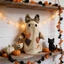 Trang trí Halloween ma và hình bí ngô sang trọng với bông Pp cho chủ đề phòng trẻ em Halloween