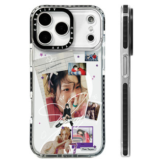 TAEYEON Photo Collage Sticker Vỏ sạc từ tính không dây Tương thích cho IPhone 12 13 14 15 16 17ProMax Cover 16E 17AIR Silicon Mềm trong suốt Vỏ chống sốc