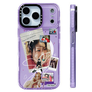 TAEYEON Photo Collage Sticker Vỏ sạc từ tính không dây Tương thích cho IPhone 12 13 14 15 16 17ProMax Cover 16E 17AIR Silicon Mềm trong suốt Vỏ chống sốc