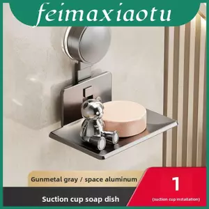 Dụng cụ sắp xếp phòng tắm xà phòng treo tường bằng nhựa và hợp kim nhôm chống thấm nước tại nhà để sử dụng
