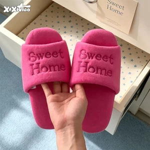 Thường Ngày Bốn Mùa Dép Nam Nữ Có Thể Giặt Dép Cotton Im Lặng Cặp Đôi Trong Nhà Thấm Hút Mồ H