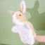 Con rối tay thỏ an toàn sang trọng cho bé bằng sợi Polyester cho thời gian chơi thoải mái và