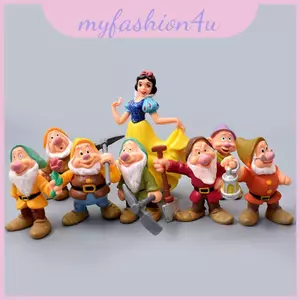 Công Chúa Đáng Yêu Bạch Tuyết Và Bảy Chú Lùn Bộ Tượng Nhỏ Cho Trẻ Em Chơi Và Thu Thập Niềm Vui