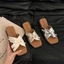 Giày sandal Pháp cao cấp mặc mùa hè cho nữ, giày cao gót nêm phong cách phương Tây, phong cách cổ t
