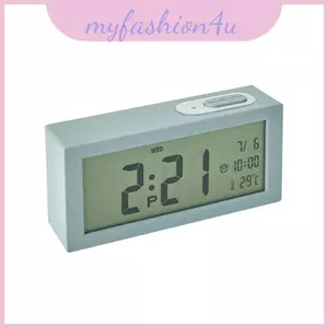 Đồng hồ để bàn kiểu chữ số Lcd với chế độ im lặng và trang trí phòng ngủ chỉ báo 24 giờ cho
