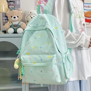 chiếc cặp đi học nhỏ tươi mới dành cho nữ sinh cấp 2 phiên bản Hàn Quốc đa năng sức chứa lớn Bal