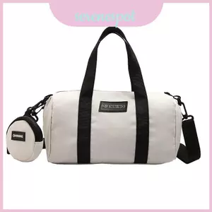 Túi Nylon đa năng đeo chéo có chi tiết in và nhiều món mang theo cho phụ nữ