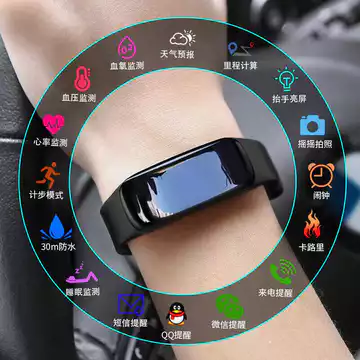 Vòng Tay Thông Minh Thể Thao Đo Nhịp Tim Huyết Áp Ngủ Chống Thấm Nước Đa Chức Năng Máy Đo Ngón Nam Nữ Bluetooth Cặp Đôi Đồng Hồ