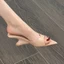 Giày sandal mũi nhọn kiểu Pháp cho nữ kiểu dáng mới gợi cảm với chân váy, đi bên ngoài, dép x